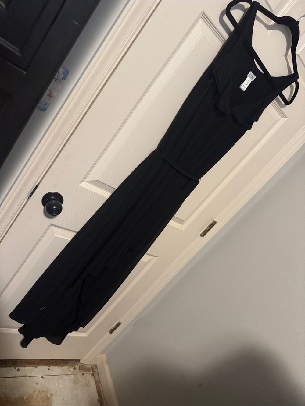 Cache Black Sleeveless Wide-Leg Jumpsuit